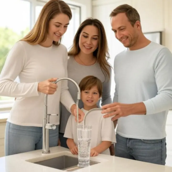 Nowoczesna kuchnia z systemem filtracji wody